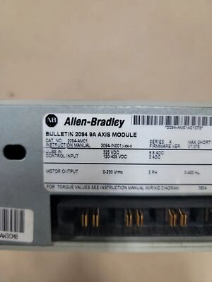 NEW ABKinetix 6000 Servo Drive 2094-AM01 200/230V System 9A Motor AB