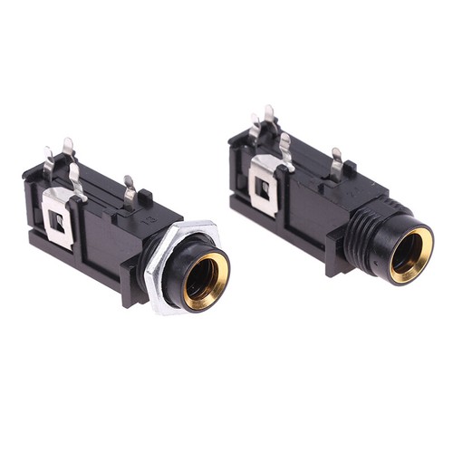 5PCS Audio Straight jack Connector Jack Stereo Dual Channel Microphone Socket - Photo 6/12