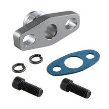 AN10 Turbo Ölrücklauf Flanschadapter Kit für Garrett T25 GT28 T30 T35 GT28 GT40