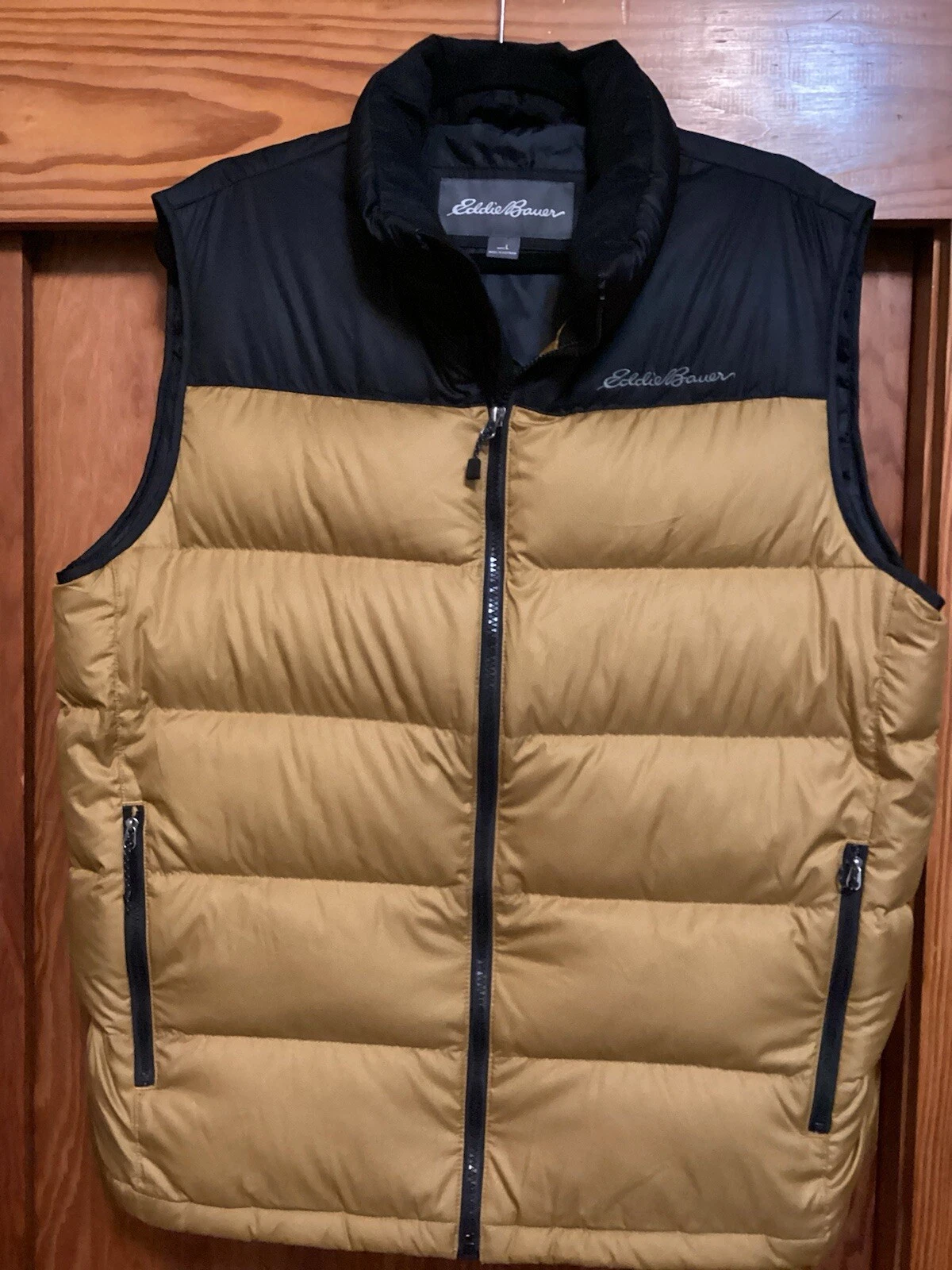 Eddie Bauer Men’s Puffer EB550 Fill Goose Down Vest Size L