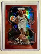 K160,583 - 2022 Panini Prizm WNBA Prizms Red #19 Aari McDonald #/199