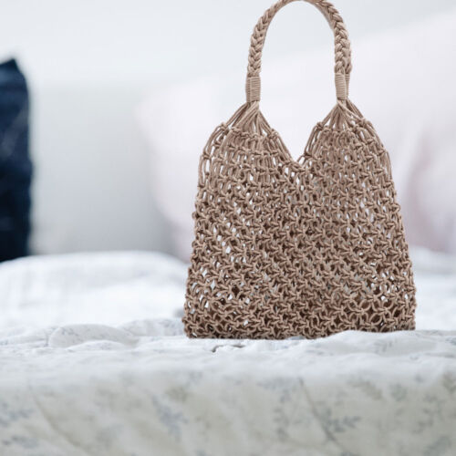Women Shoulder Bag Hollow Out Bag Summer Beach Handbag Portable Tote Bag