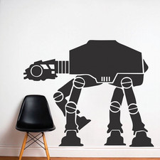 Imperial Walker Decal Graphic, Star Wars Wall Vinyl, At-At Wall Sticker, g91