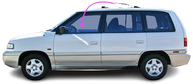 Fits: 89-1998 Mazda MPV Mini Van Front Left Driver Side Door