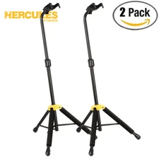 2-PACK Hercules Stands GS414B PLUS Auto Grip System Single Guitar Stand 