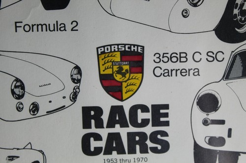 PORSCHE HISTORY 1953-1970 PRINT SET OF 2 HOWARD SHOEMAKER #104/200 FRAMED V RARE - Picture 5 of 8