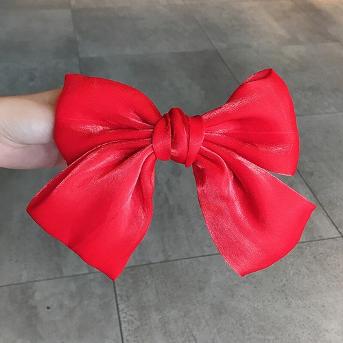 Big Bow Hair Clip Satin Barrette Hairpin Solid Sweet Ponytail Hair Accessories - Bild 20 von 23