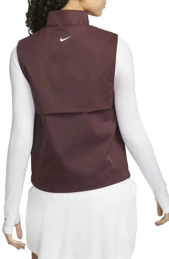 Chaleco de golf Nike repelente para mujer talla S borgoña DO6814 652 Foto 2 de 4