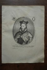 GUILLAUME STIUS ......... portrait. Paris at Balthazar Moncornet. gold engraving
