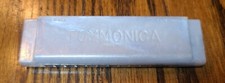 Vintage Toymonica Lapin Plastic Toy Harmonica Pearl White Made in USA