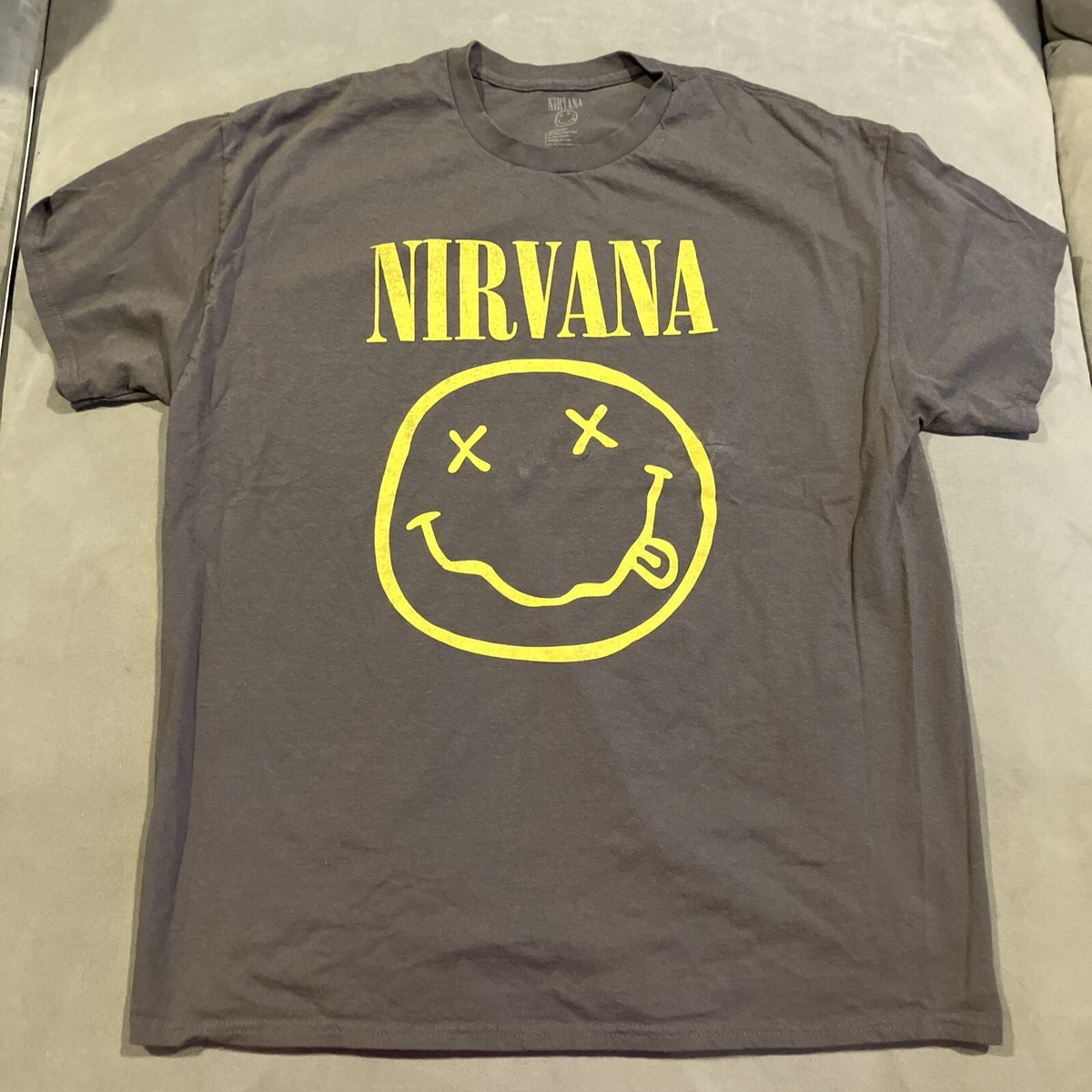 未使用 NIRVANA YELLOWSMILEY 2XL オフィシャルライセンス 未