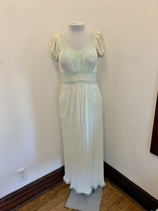 Charmode Mint Green VTG 60s Coquette Milkmaid Babydoll Fairy Nightgown Sleeve 34
