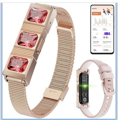 Women's Smart Bracelet with 2 Bands, Health Fitness Tracker