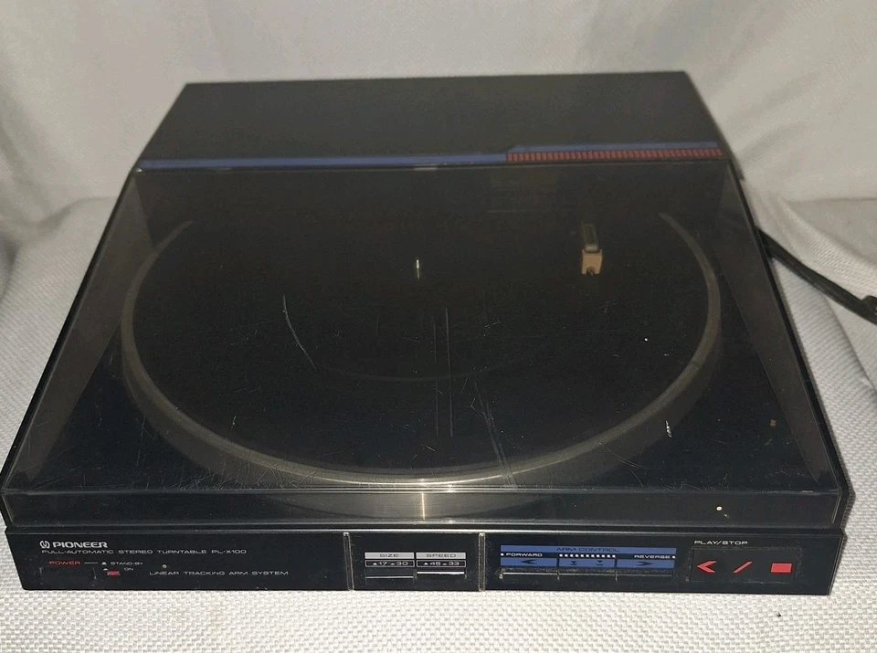 Tocadiscos de vinilo negro Pioneer PLX-100 para piezas Foto 4 de 4