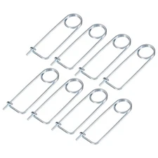 8-Pack Brooch Shape Cotter Safety Pin, 3x63mm Quick Lock Brooch Fastener