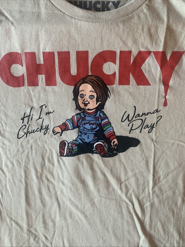 NEW w/o tags Child’s Play x Chucky Wanna Play? Graphic T-Shirt Size L