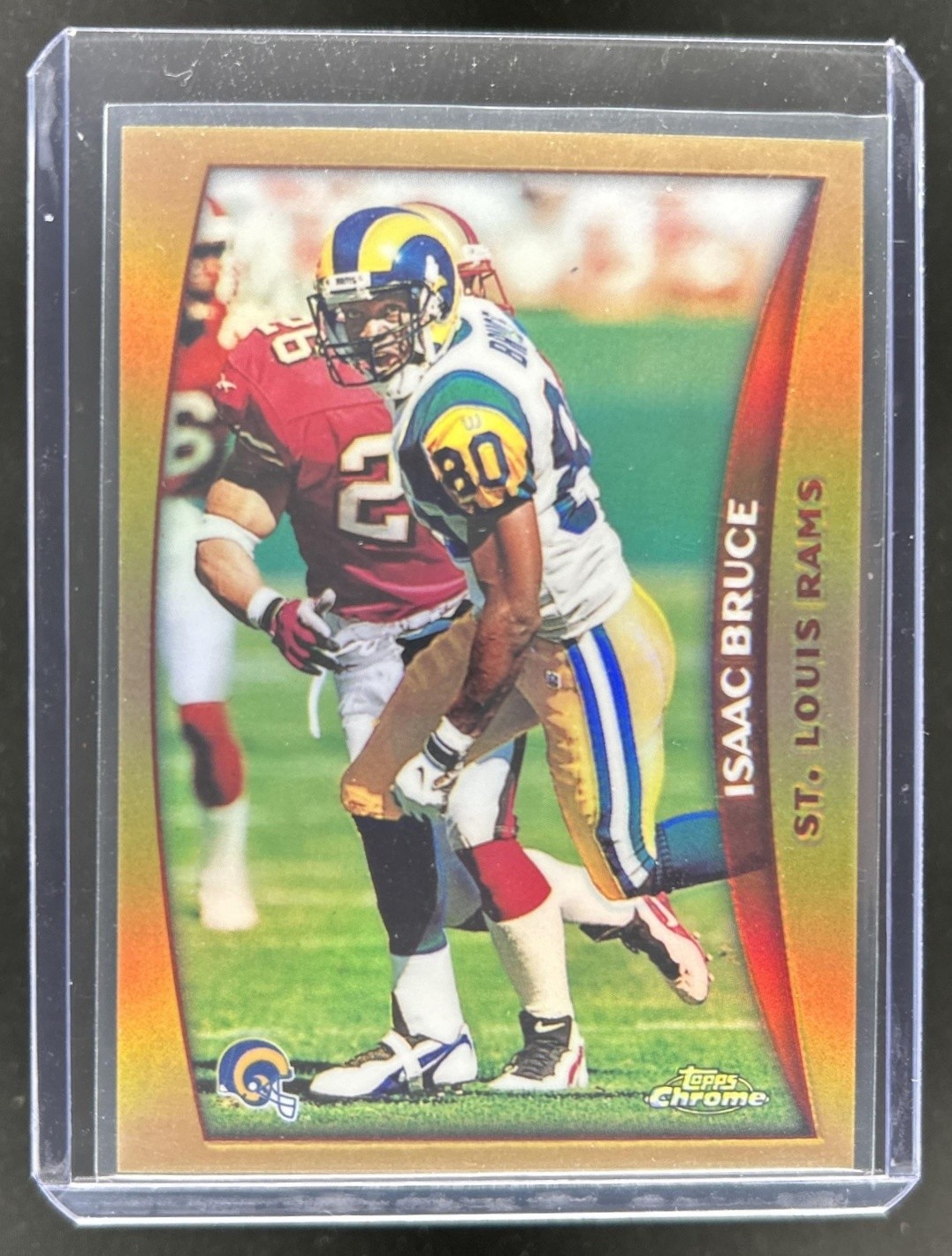1998 Topps Chrome Isaac Bruce Refractor #32 Rams