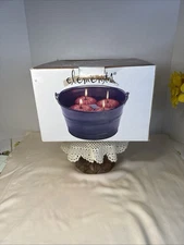 Elements Fall pumpkin Centerpiece 4 floating candles in bucket