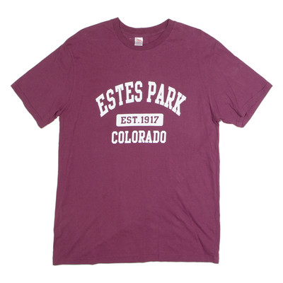 DIMCO APPAREL Herren T-Shirt Estes Park Colorado Maroon Rundhals XL