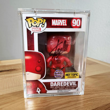 ⭐MARVEL FUNKO POP: Stan Lee signed DAREDEVIL 90 Hot Topic Exclusive EXCELSIOR-CO