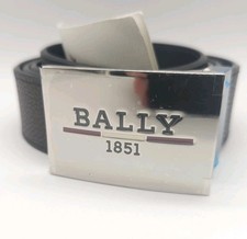 Bally Adjustable Reversible Belt Coffee Black Leather Size 110 MK025070