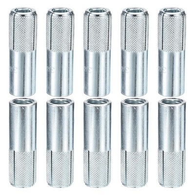 DTGN 3/4'' x 31/8'' Dropin Anchors  10 Pack  Silver Carbon Steel Hex Expansion ...