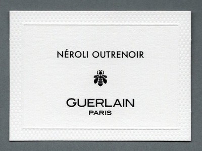 Werbekarte - Advertising Card - Néoli Outrenoir de Guerlain