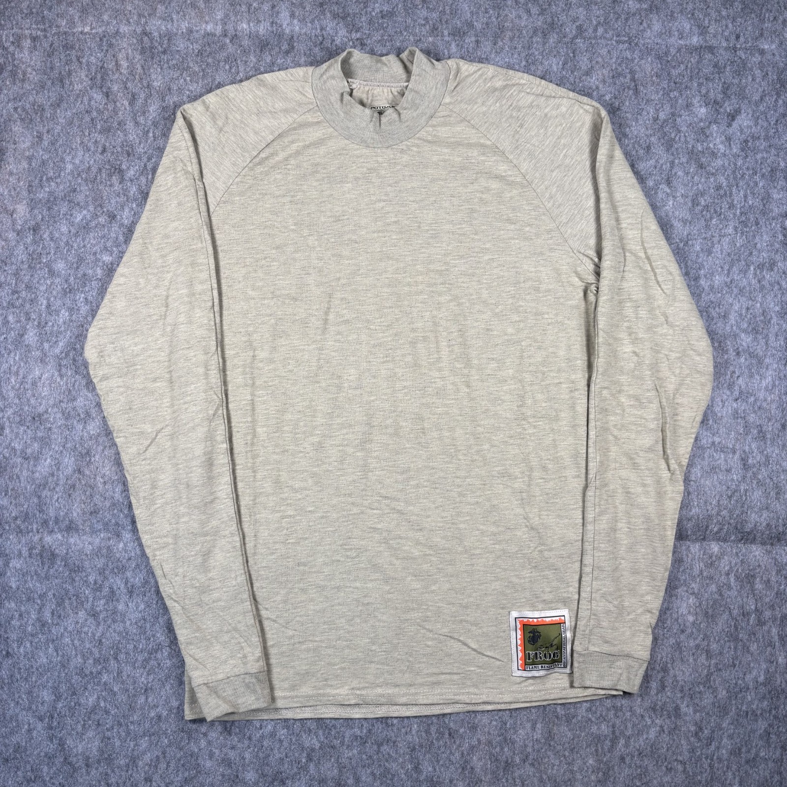 Potomac Field Gear FROG Long Sleeve Shirt Base Layer Men Small Tan Army Military