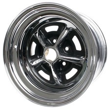 Chrome Black 15x8 Magnum 500 Single Wheel Mustang 65-73 - New - Us Stock Sale