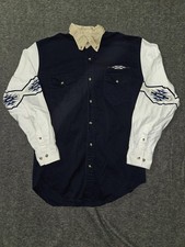Express Rider Shirt Mens Medium Navy White We...