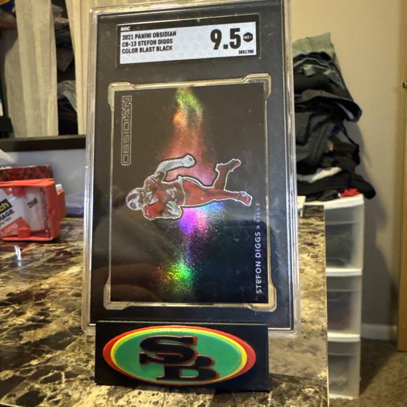 2021 obsidian Stefon Diggs color blast SGC 9.5