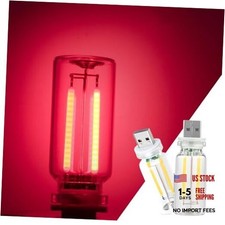 2 Pack Car LED Lights Interior, USB Light for Car Decor Bedroom, 2 pack red