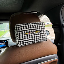 New Advanced Sense Thousand Bird Lattice Car Tissue Box Female Car Seat Back Arm