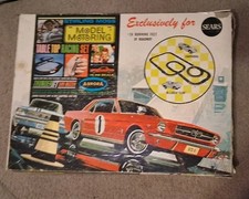 Aurora Model Motoring Stirling Moss Table Top Racing Set HO Scale 1969