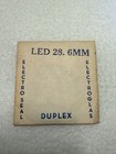 21 Red Duplex LED Watch Crystals – Full Size Range 24.8–30mm NOS Lot — photo 2