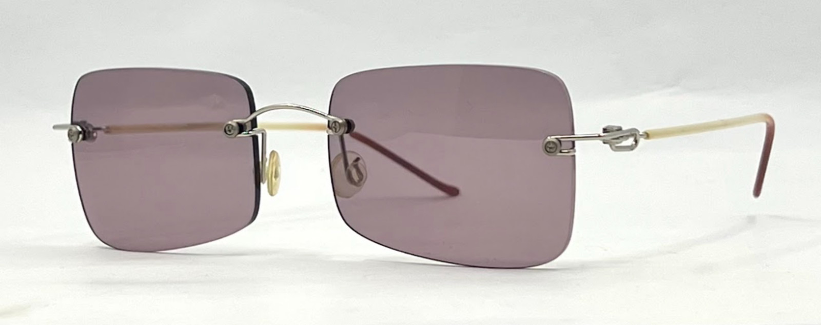 DESIGN HACKER Rimless Sunglasses–Solid Soft Pink/… - image 5