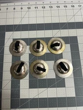 6-pack lot Vintage Finger Hand Held Metal Cymbals Musical Instrument