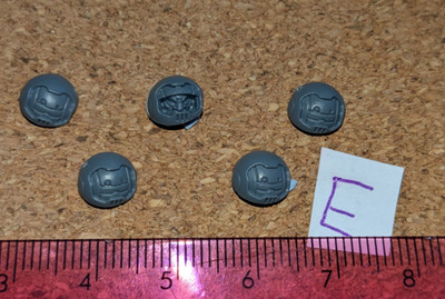 Warhammer 40K: Leagues of Votann bits: Hearthkyn Warrior Heads (helmet) - E