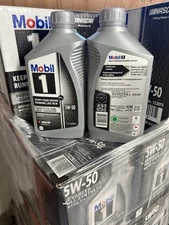 Mobil 1 106035 5W-50 Advanced Full Synthetic Motor Oil - 1 Quart (Pack Of 6)