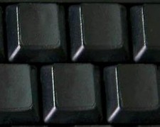 Blank Keyboard Stickers Non Transparent Black Background