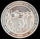 1970 Proof Franklin Mint - 1843 Texas Mier Expedition 41g Sterling Silver