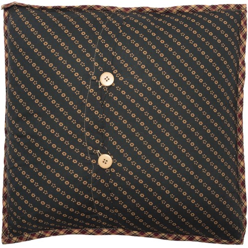 Primitive 16"x16" Pillow Red Patchwork Patriotic Cotton Bedroom Decor VHC Brands - Picture 6 of 6