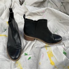 Clarks Originals Black Leather Slip On Ankle ...