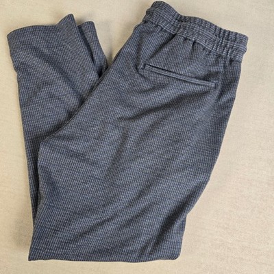 ONLY & SONS Linus Tapered Cropped Check Pants Mens Large