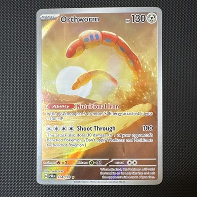 The Pokémon Company Orthworm 224/193 Paldea Evolved Holo Illus Rare 130 HP