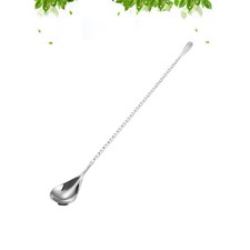 Stainless Steel Long Handle Mixing Spoon Bar Cocktail Stirring Spoon