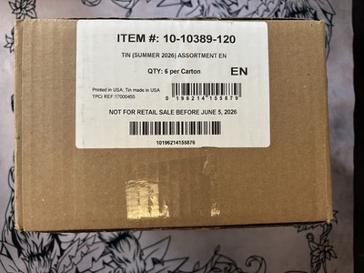 Pokémon TCG: Mega Moonlit Tins Case of 6 Tins - SEALED TINS IN HAND - UK SELLER