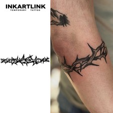 Semi Permanent Big Thorn Temporary Tattoo Sticker Waterproof Last 15 Days Fake