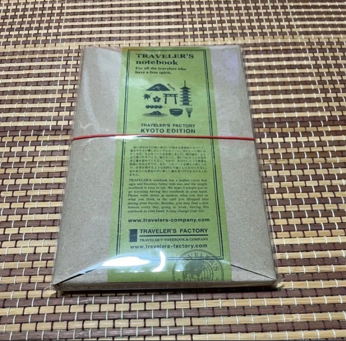 Traveler's Factory Kyoto Limited Traveler's Notebook Blue Leather