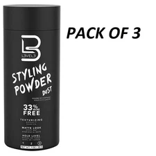 L3VEL3 Styling Powder Dust /Texturizing/Matte Look/Hold Level 3 - PACK OF 3